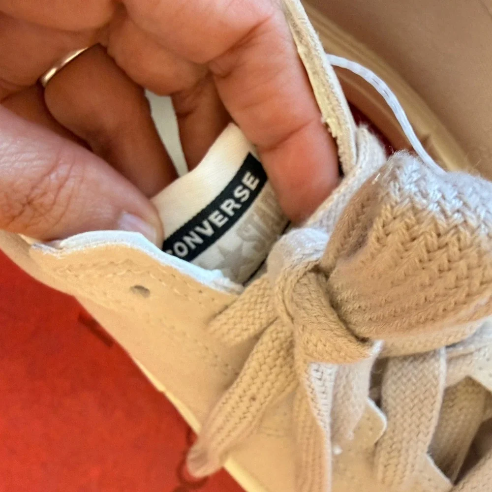 NEW Converse Chuck Taylor All Star Cruise Sneakers W12 M10.5 Beige PlatformRetro - Picture 12 of 15